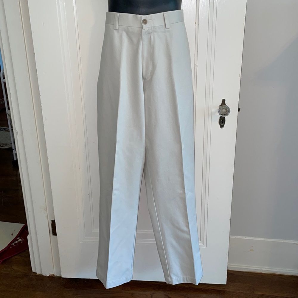 Cabela’s light khaki flat front cotton pants